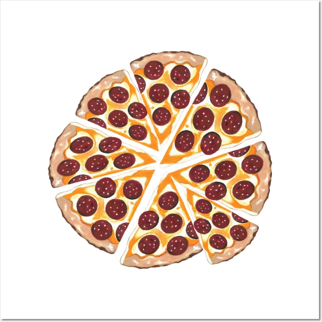 PEPPERONI Pizza Party Wall Art by SartorisArt1